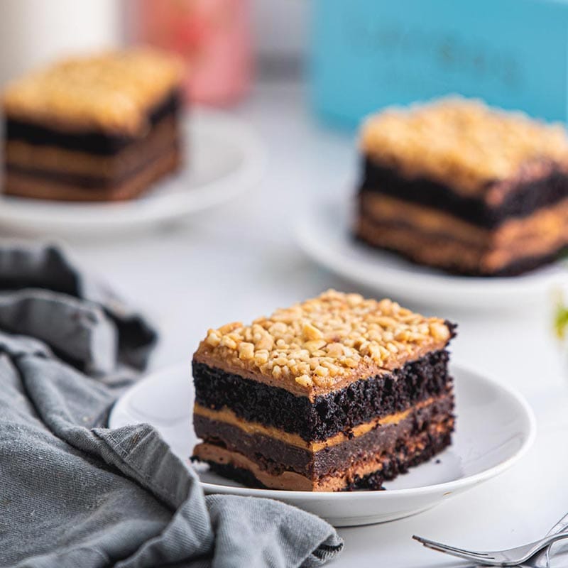 Peanut Butter Stack Brownie Rs420